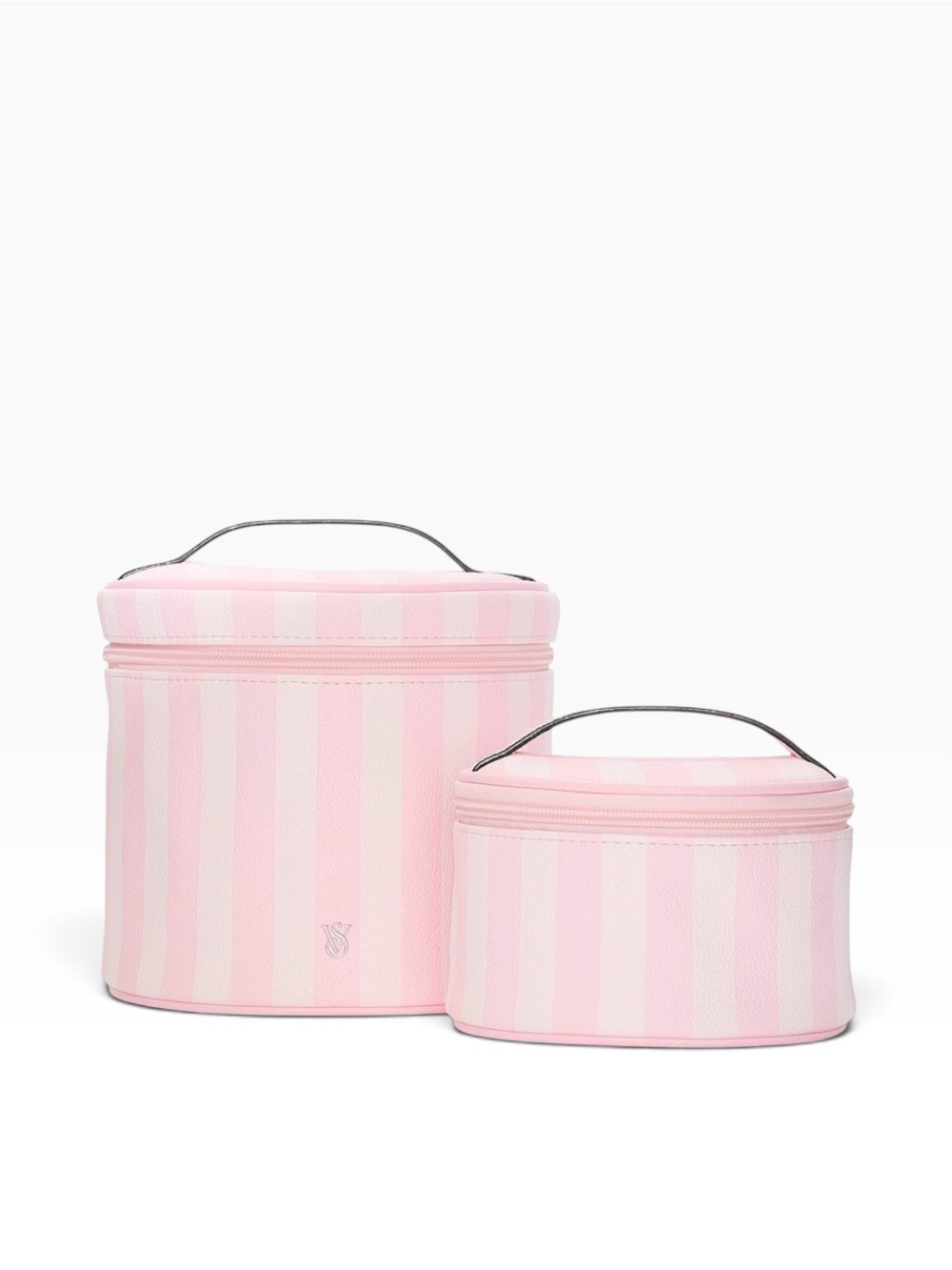 Victoria's Secret Heritage Striped Travel Vanity Cases Set